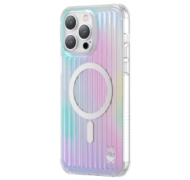 Magnetinis iphone 14 Plus Dėklas Magsafe Pqy Go Out Series Lazerio Spalvos