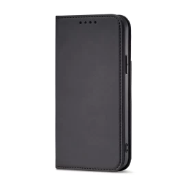 Magnetinis Kortelės Dėklas iphone 14 Plus Apverčiamas Dėklas Piniginės Stovas Juodas