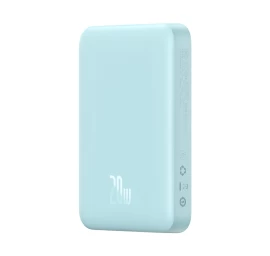 Magnetinis Mini 10000 Mah 20w Indukcinis Powerbankas + Usb-c Kabelis - Mėlynas