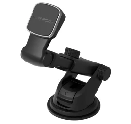 Magnetinis Teleskopinis Telefono Laikiklis Priekiniam Stiklui Ir Automobilio Kabinai, Juodas