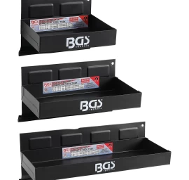 Magnetinių lentynų rinkinys įrankių spintelėms BGS Technic 67150 | 3VNT.