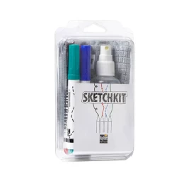 MagPaint Sketchkit - 4 žymeklių, valiklio purškiklio ir mikropluošto šluostės rinkinys
