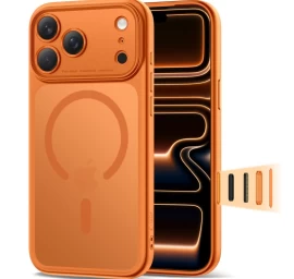 magpeak Magsafe Cc Apsauginis Dėklas iphone 17 Pro Max - Matinis Oranžinis