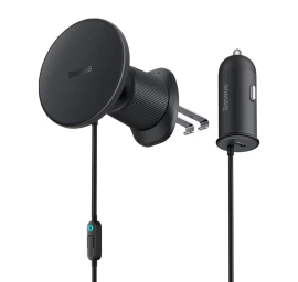 Magsafe 15w Usb-c 25w Indukcinis Automobilinis įkroviklis - Juodas