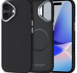 magsafe Ion Carbon Iphone 17 Apsauginis Dėklas - Juodai Sidabrinis