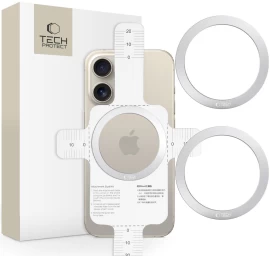 Magsafe Magnetinės Plokštelės žiedas Išmaniųjų Telefonų Dėklams - Sidabrinis