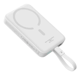 Magsafe Mini Powerbank 10000mah 30w Su Usb-c Kabeliu 0,3 M, Baltos Spalvos