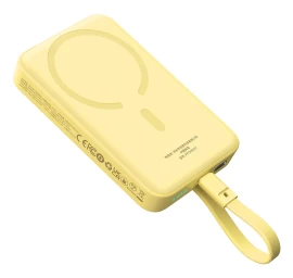Magsafe Mini Powerbank 10000mah 30w Su Usb-c Kabeliu 0,3 M Geltonos Spalvos