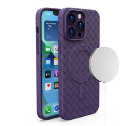 magsafe Woven Case Dėklas iphone 15 Pro Max - Violetinis