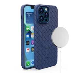 Magsafe Woven Dėklas Iphone 15 Su Magsafe Woven Dėklu Tamsiai Mėlyna