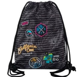 Maišelis sportinei aprangai CoolPack Sprint Badges Girls Grey