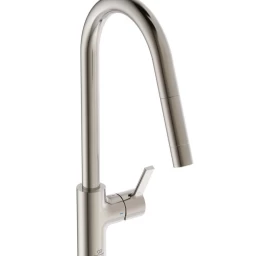 Maišytuvas plautuvei su ištraukiamu snapu Ideal Standard Gusto sidabrinis BD414GN