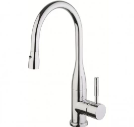 Maišytuvas plautuvei XENON su ištraukiamu dušeliu, chromas, 44CR5456