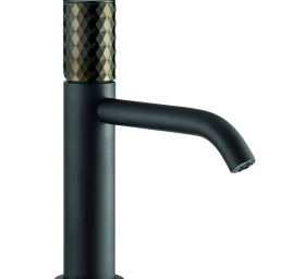 Maišytuvas praustuvui Fiore Xenon CHARME juodas matinis su Black Chrome rankenėle, 441NNCN5230