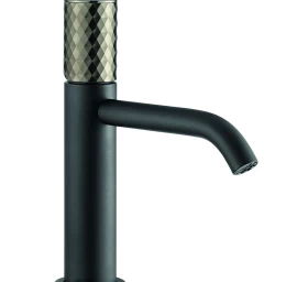 Maišytuvas praustuvui Fiore Xenon CHARME juodas matinis su Graphite rankenėle 441NNGR5230