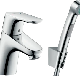 Maišytuvas praustuvui Hansgrohe FOCUS E2 su bidete dušeliu chromas 31926000