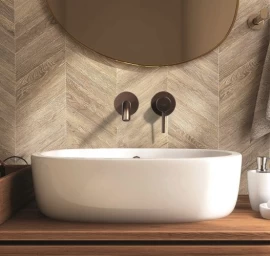 Maišytuvas praustuvui iš sienos Fiore Primavera, Terra di Siena spalvos, 444TS9523