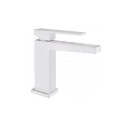 Maišytuvas praustuvui KUBE be dugno vožtuvo, baltas, 100BB8516