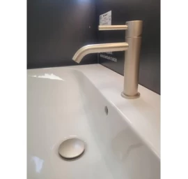 Maišytuvas praustuvui Xenon Slim PRIMAVERA Champagne, su dugno vožtuvu 444CH5230 01