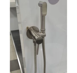 Maišytuvas su bidete dušeliu Fiore ROUND, nerūdijantis plienas