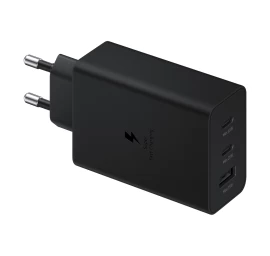 Maitinimo įkroviklis 2x Usb-c Ir 1x Usb Pps Pd 65w Qc 3.0 Afc Fcp Juodas