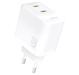 Maitinimo įkroviklis 2xusb-c Gan Pd 45w - Baltas