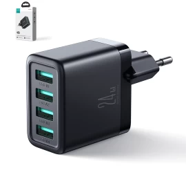 Maitinimo įkroviklis 4x Usb-a 24w 4,8a Juodas