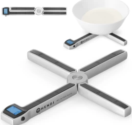 Maitinimo įstaigų Sulankstomos Virtuvinės Svarstyklės Iki 5 Kg Lcd