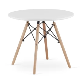 Maksi Apvalus 60 Cm Stalas - Baltas