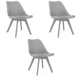 Mark Kėdė - Pilka / Kojos Pilkos X 3