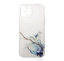 Marmurinis Dėklas iphone 12 Pro Gelinis Dėklas Marmurinis Mėlynas
