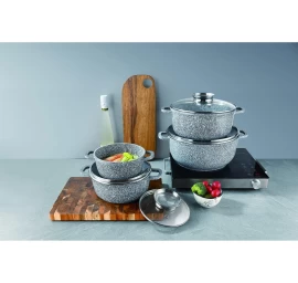 Marmurinių puodų rinkinys 16 20 22 26cm ZILNER ZL-8532