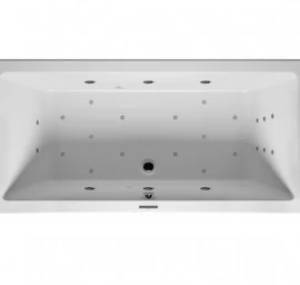 Masažinė vonia RIHO Lusso 180x80 cm Joy 6+6+2/14+šviesos terapija, BLUETOOTH