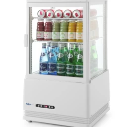 Matinio Stiklo Vitrina 58l, 2 Lentynos, Balta Arktic Hendi 233610