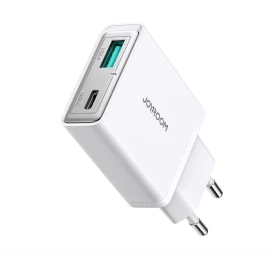 Mažas Ir Itin Plonas 20 W Usb-a Usb-c Tinklo įkroviklis - Baltas