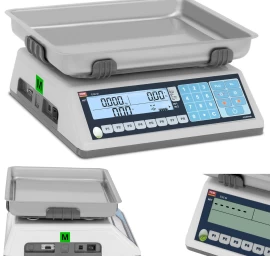 Mažmeninės Svarstyklės Rs232 Sąsaja Plu 15 Kg / 5 G Lcd M Legalizacija
