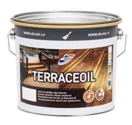 Medienos aliejus RILAK Terraceoil, 2,7l tamsiai ruda sp.