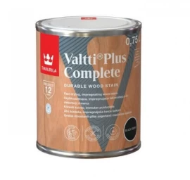 Medienos impregnantas TIKKURILA Valtti Plus Complete, 0,75l juoda sp.