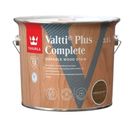 Medienos impregnantas TIKKURILA Valtti Plus Complete, 2,5l lazdyno riešuto sp.