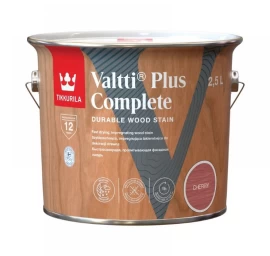 Medienos impregnantas TIKKURILA Valtti Plus Complete, 2,5l vyšnios sp.
