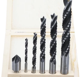 Medienos karūnos ir frezų grąžtų rinkinys 4 - 12 mm | 6 vnt. (50401)