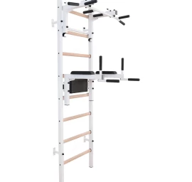 Medinės-metalinės Gimnastikos Kopėčios Su Baru Ir Priedais Benchk 232w