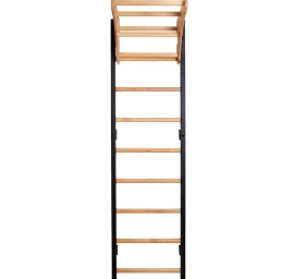 Medinės-metalinės Gimnastikos Kopėčios Su Mediniu Suoliuku 711w