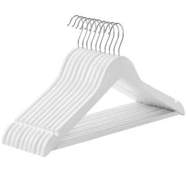 Medinės Pakabos Baltos 10vnt - Crw03w10
