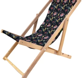 Medinis Gulto Krėslas Classic Dark Flowers