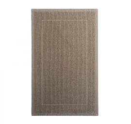 Medvilninis vonios grindų kilimėlis Egoist thin brown stone 50x80 cm