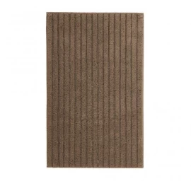 Medvilninis vonios grindų kilimėlis Ribbon Taupe 50x80 cm