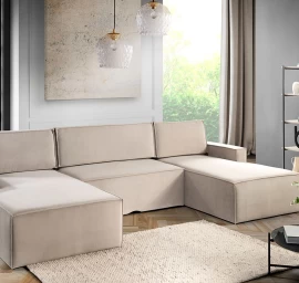 Mėnulio U Formos Kampinė Sofa.