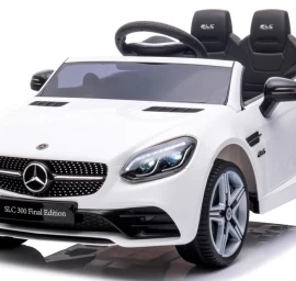 Mercedes Slc 300 Baltos Spalvos Putų Eva Ratai, Minkšta Sėdynė Licencija Ličio Jonų Akumuliatorius