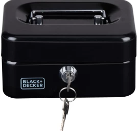 Metalinė Kasos Dėžutė Dokumentams 15x8x11,8 Cm Black + Decker